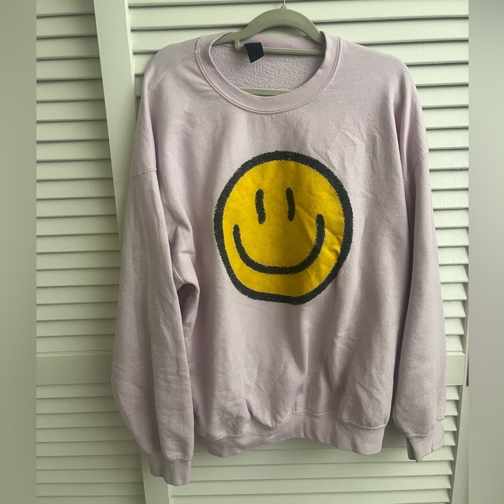 Pink Smiley Face Sweatshirt